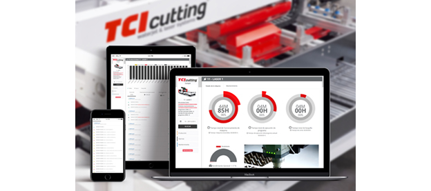 TCI Manager, the production management intelligent software developed by TCI Cutting